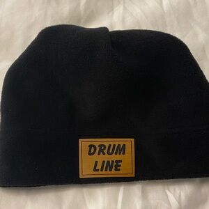 Black Drum Line Beanie